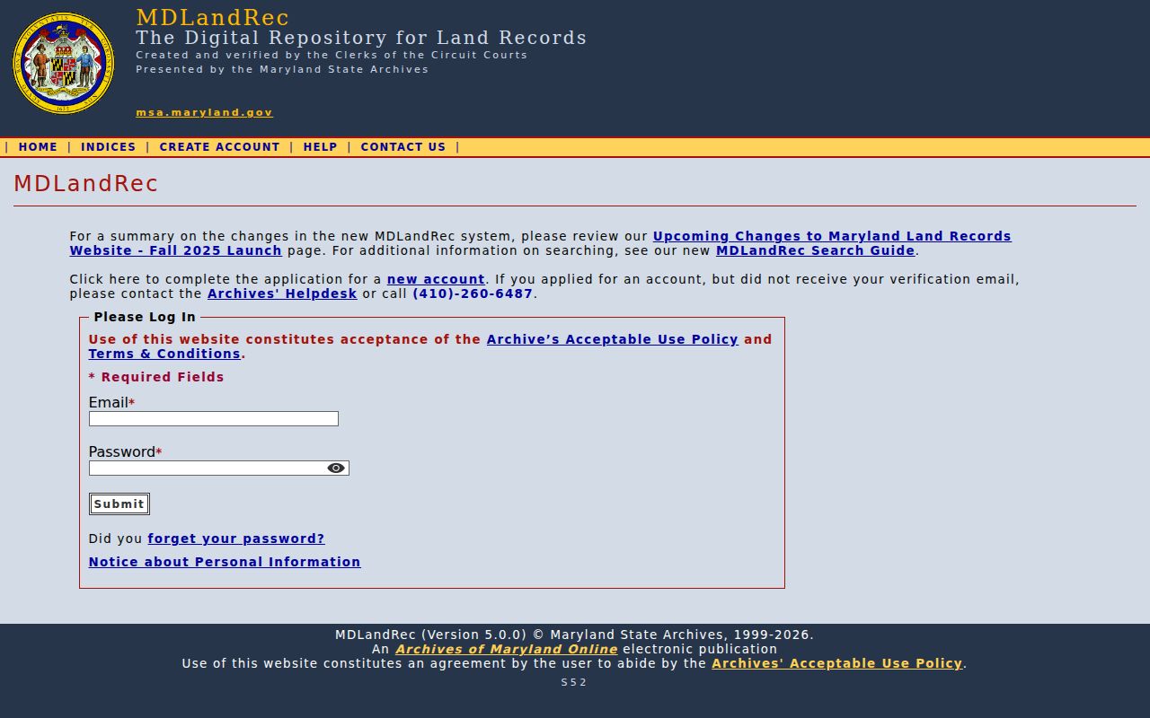 Middle River people search through the MDLandRec deed portal